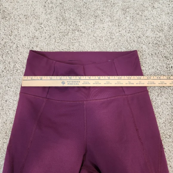 Girlfriend Collective Compressive High Rise 7/8 Leggings Plum Purple Size Small - Picture 5 of 7